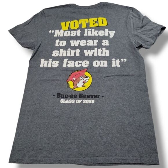 Buc-ee's Shirt Size Small S Buc-ee's Class Of 2020 Graphic Print T-Shirt Bucee's - Picture 5 of 7
